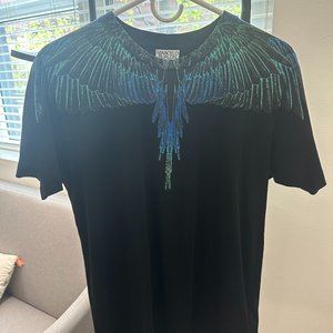 Marcelo Burlon Neon Wings T-Shirt in Black Size XS